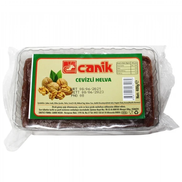 CANIK HELVA 400GR CEVIZLI ürün görseli 1