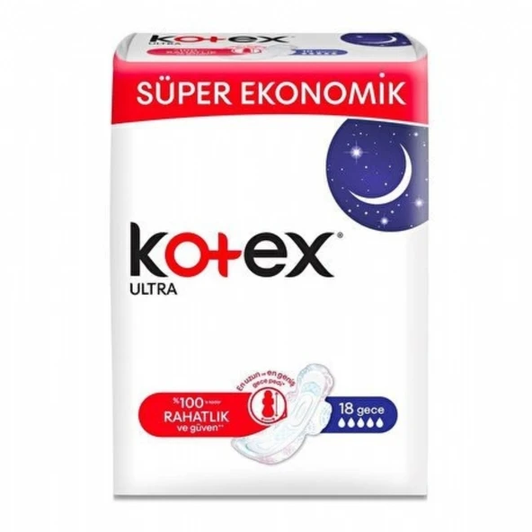 KOTEX  ULTRA GECE 16'LI 58510 ürün görseli 1