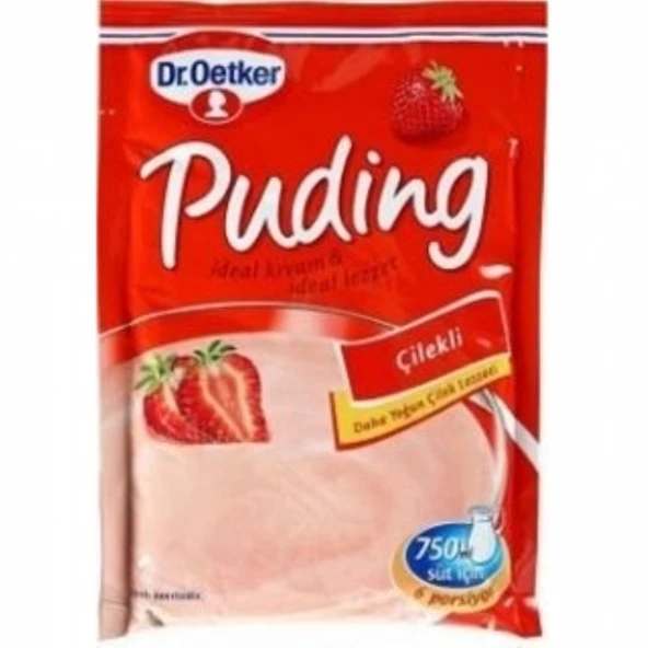 DR.OETKER PUDING 120GR CILEKLI ürün görseli 1