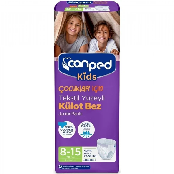 CANPED COCUK KULOT BEZ 8-15 YAS 8'LI (6) ürün görseli 1