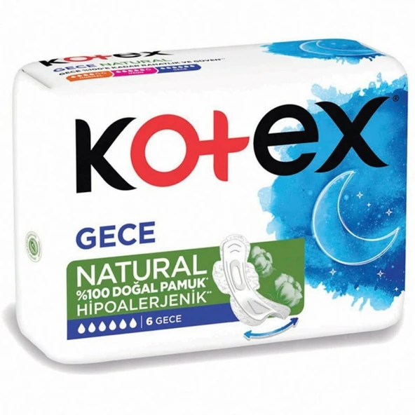 KOTEX ULTRA NAT.TEKLI GECE 6 LI 8477 ürün görseli 1