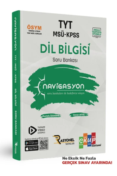Tyt-msü-kpss Dil Bilgisi Soru Bankası (YAZARLARINDAN VİDEO ÇÖZÜMLÜ) ürün görseli 1