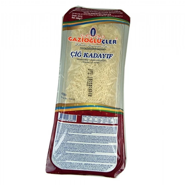 GAZIOGLU KADAYIF CIG VAKUMLU 500GR ürün görseli 1