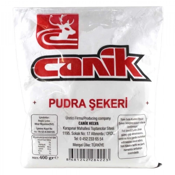 CANIK PUDRA SEKERI 400GR ürün görseli 1
