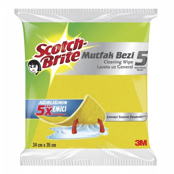 SCOTCH BRITE TEM.BEZI 5'LI MUTFAK 0158 ürün görseli 1