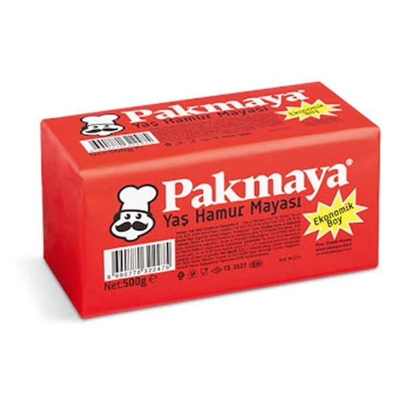 PAKMAYA YAS 500GR. KIRMIZI HAMUR MAYASI ürün görseli 1