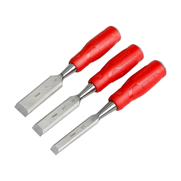 WORKPRO WP201300 12-19-25MM 3Lü Kısa Profesyonel İskarpela Seti ürün görseli 1