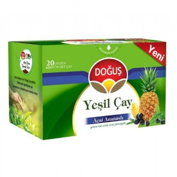 DOGADAN YESILCAY ACAI-ANANAS KARISIMI 20LI 34GR ürün görseli 1