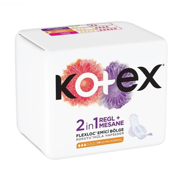 KOTEX ULTRA  NORMAL 14 LU 2/1 REGL+MESANE 8424 ürün görseli 1