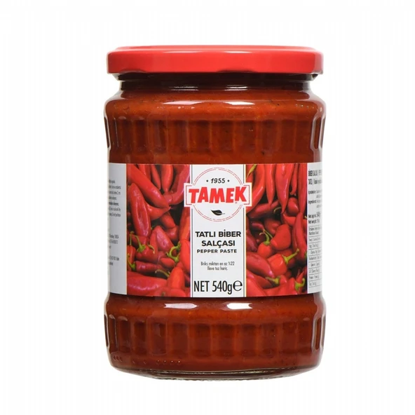 TAMEK BIBER SALCASI 540GR TATLI CAM (1160) 12 ürün görseli 1