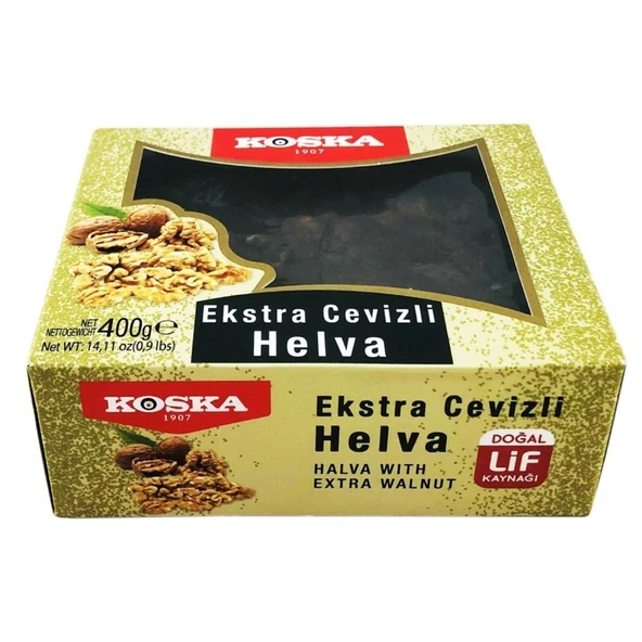 KOSKA HELVA 400GR YAZLIK CEVIZLI ürün görseli 1