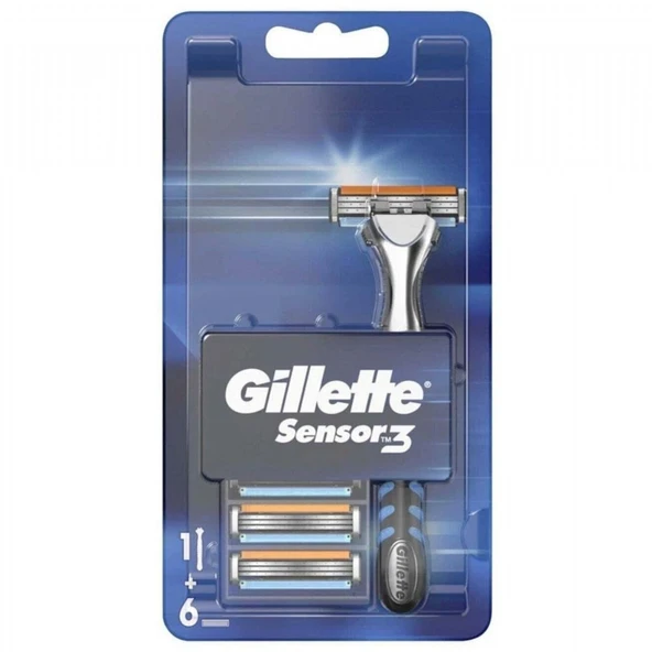 GILLETTE SENSOR3 6 YEDEKLI TRAS BICAK ürün görseli 1