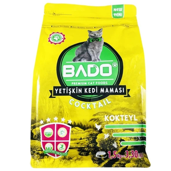 BADO 1.5KG KEDI MAMASI YETISKIN KOKTEYL ürün görseli 1