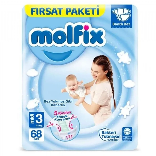 MOLFIX FIRSAT PKT. 68'LI MIDI 3-9 KG ürün görseli 1