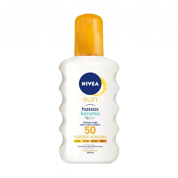 NIVEA SUN SPREY ULT.HASSAS KOR.SPF50 +200ML ürün görseli 1