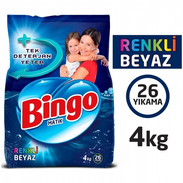 BINGO MATIK 4KG RENKLI&BEYAZ ürün görseli 1