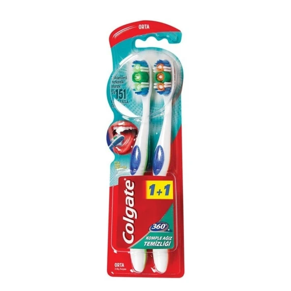 COLGATE DF 360  DERECE DUZ1+1 ORTA FIRCA ürün görseli 1