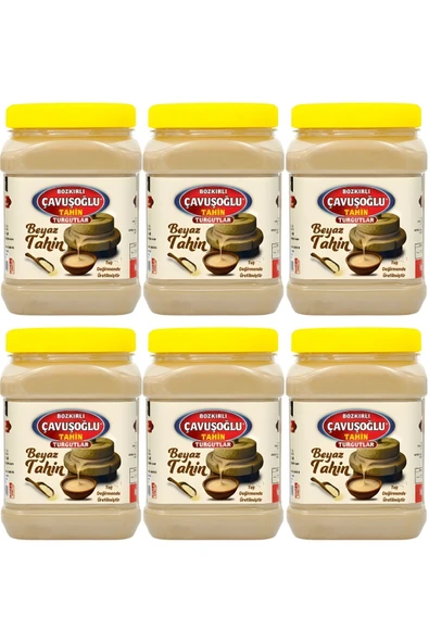 Az Kavrulmuş Beyaz Tahin Bozkır Tahini 930g X 6 ürün görseli 1