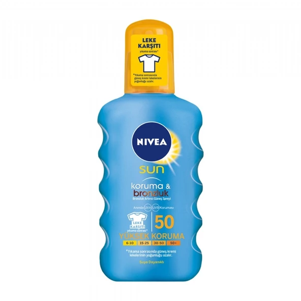 NIVEA SUN KORUMA&BRONZLUK F50 200ML ürün görseli 1