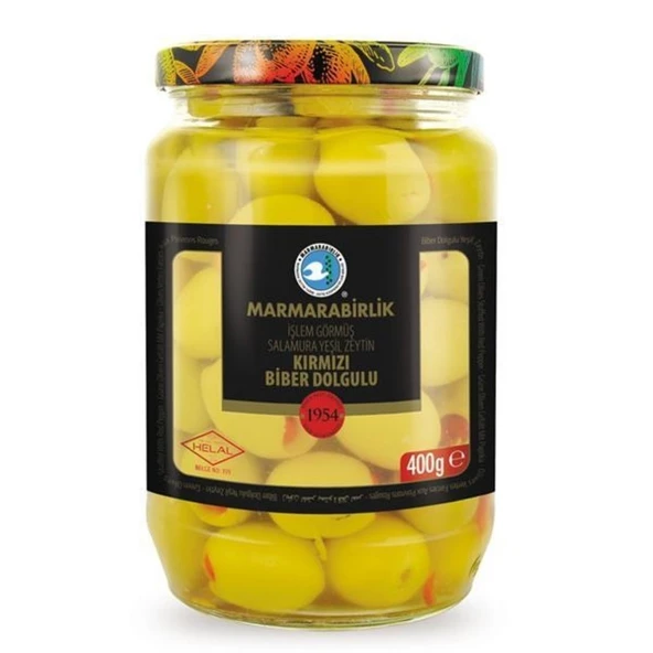 M.BIRLIK BIBER DOLGULU ZEYTIN 400GR C 4XL(141-161) ürün görseli 1