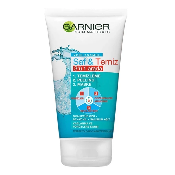 GARNIER  SAF & TEMIZ 3 Ü 1 ARADA 150ML 9305 ürün görseli 1