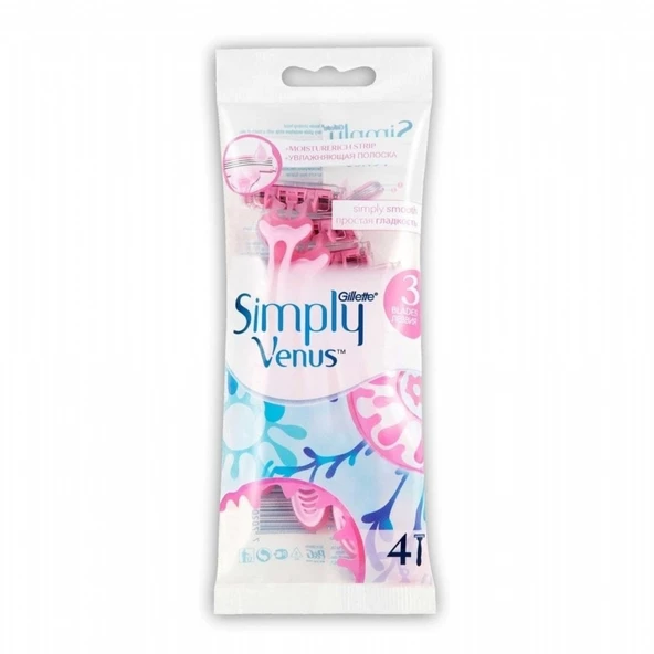 GILLETTE VENUS SIMPLY3 4'LU POSET ürün görseli 1
