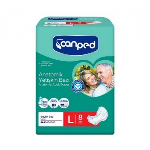 CANPED 8'LI BUYUK HASTA BEZI ürün görseli 1