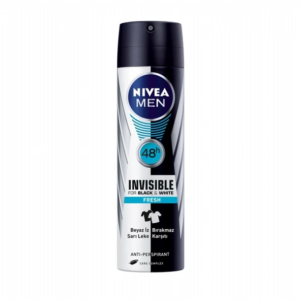 NIVEA DEO 150ML INS B&W FRESH ERK-85974 ürün görseli 1