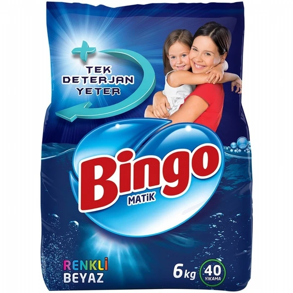BINGO MATIK 6KG RENKLI&BEYAZ ürün görseli 1