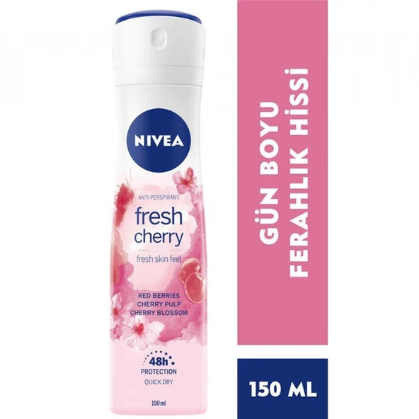 NIVEA DEO 150ML FRESH CHERRY KDN ürün görseli 1