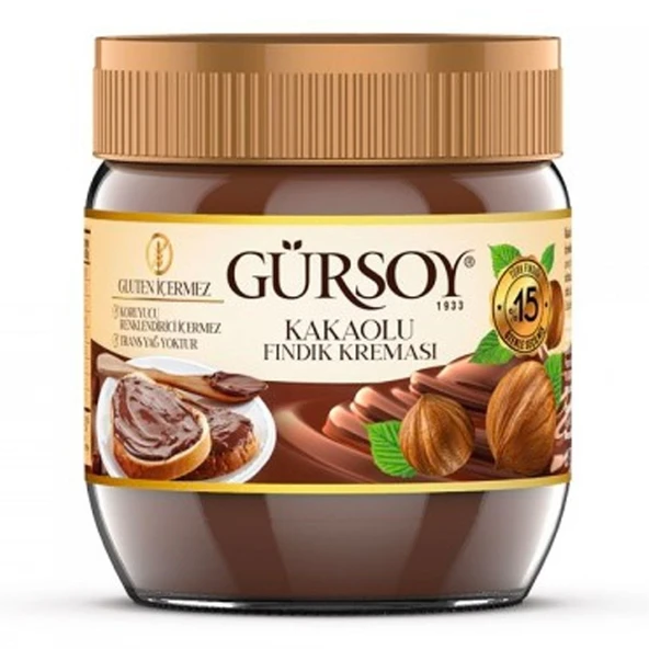 GURSOY 400GR KAKAOLU FINDIK KREMASI ürün görseli 1