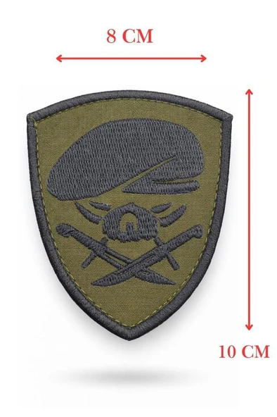 Single Sword Nakış Patch - Büyük Boy Bere-Bıçak Peç - Resim 11