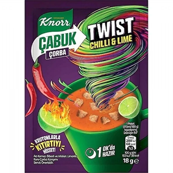KNORR CABUK C. 18GR CHILLI LIME 55061 ürün görseli 1