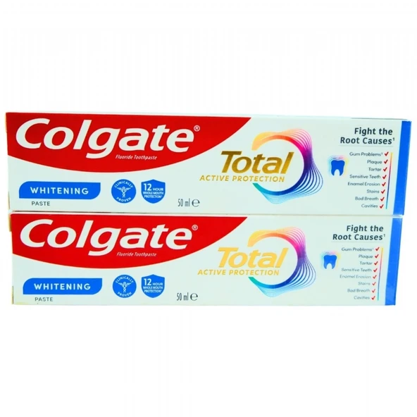 COLGATE TOTAL 50ML+50ML BEYAZLIK 5937 ürün görseli 1