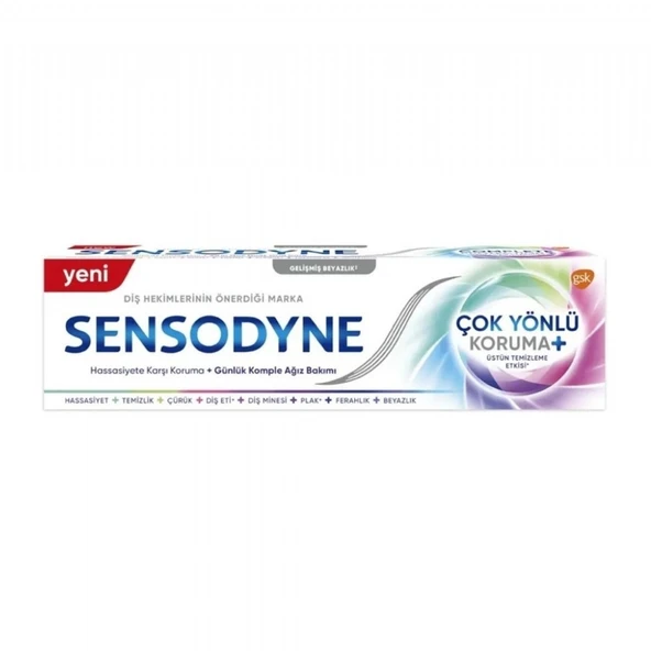SENSODYNE 75ML COK YONLU KORUMA GELISMIS BEYAZLIK 0804 ürün görseli 1