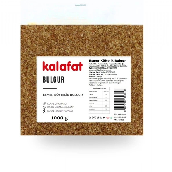 KALAFAT KOFTELIK ESMER BULGUR 1KG ürün görseli 1