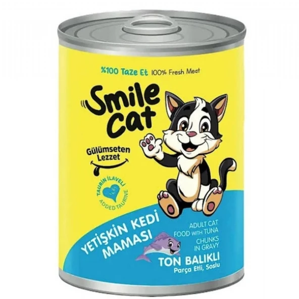 SMILE KON.400GR YETISKIN KEDI TON BALIKLI MAMA ürün görseli 1