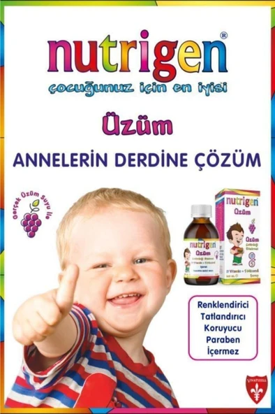 NUTRİGEN Üzüm Şurup 200 ml 8692860200007 - Resim 3