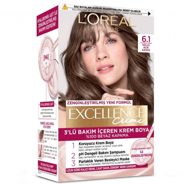 LOREAL EXC.KREM KULLU ACIK KAHVE 6/1 ürün görseli 1