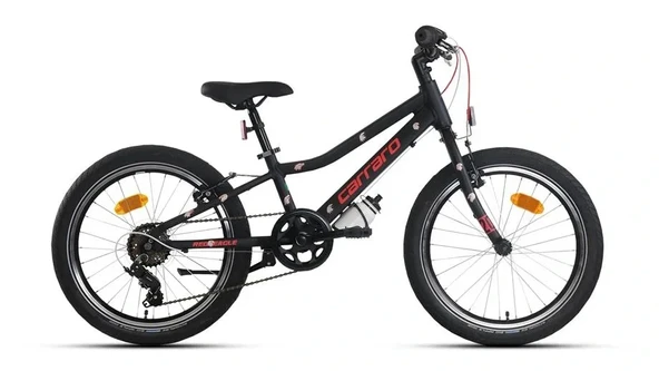 CARRARO RED EAGLE ERKEK ÇOCUK BİSİKLETİ 230H 6 VİTES V 20 JANT MAT SİYAH KIRMIZI ürün görseli 1