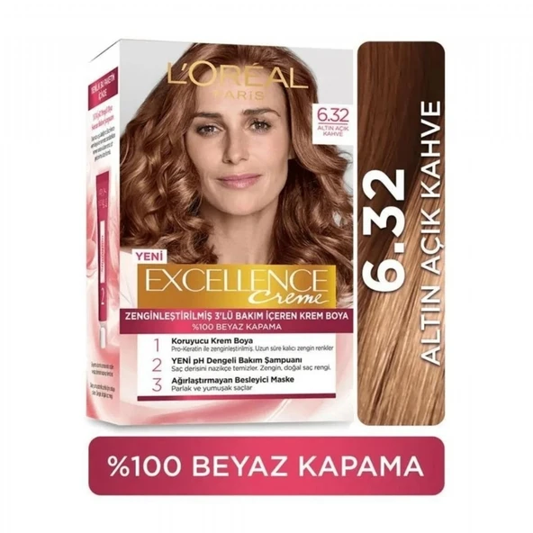 LOREAL EXC.KREM ALTIN ACIK KAHVE  6/32 ürün görseli 1