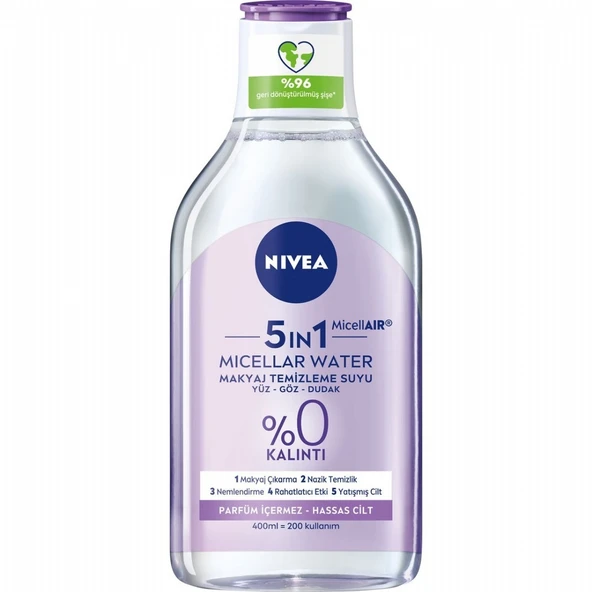 NIVEA Y BB CLEAN 400ML TEMIZ.SUYU HASSAS CILT ürün görseli 1