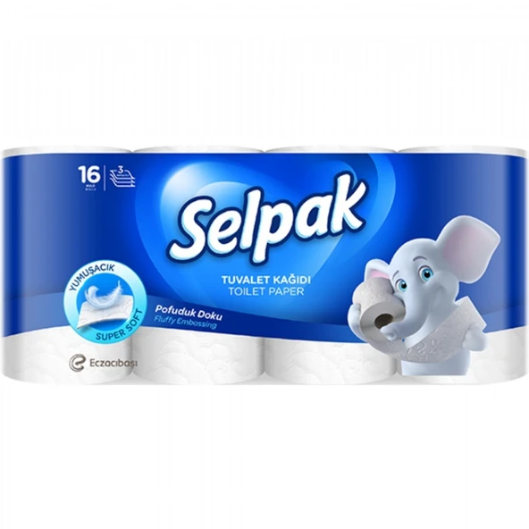 SELPAK 16'LI TUV.KAGIDI EXTRA PAMUKSU DOKU 0684 ürün görseli 1