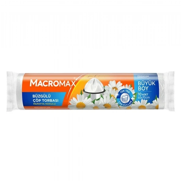 MACROMAX COP TORBASI BUZG.10'LU BUYUK PAPATYA ürün görseli 1