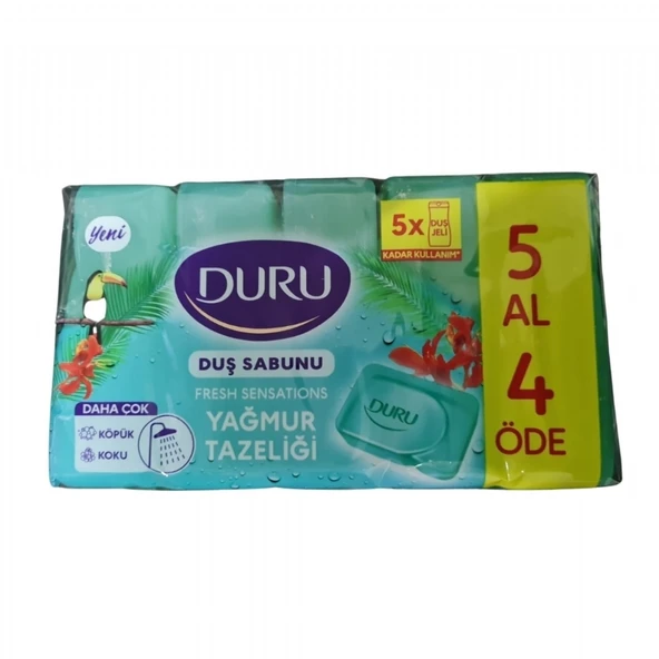 DURU DUS SABUNU 5X150 GR FRESH SEN. YAGMUR TAZELIGI ürün görseli 1