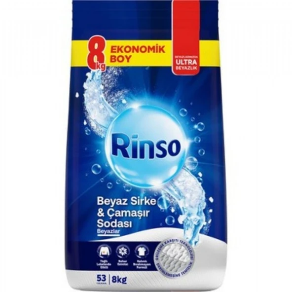 RINSOMATIK K 8KG BEYAZ TOZ SIRKE&CAMASIR SODASI BEYAZLAR 4759 ürün görseli 1