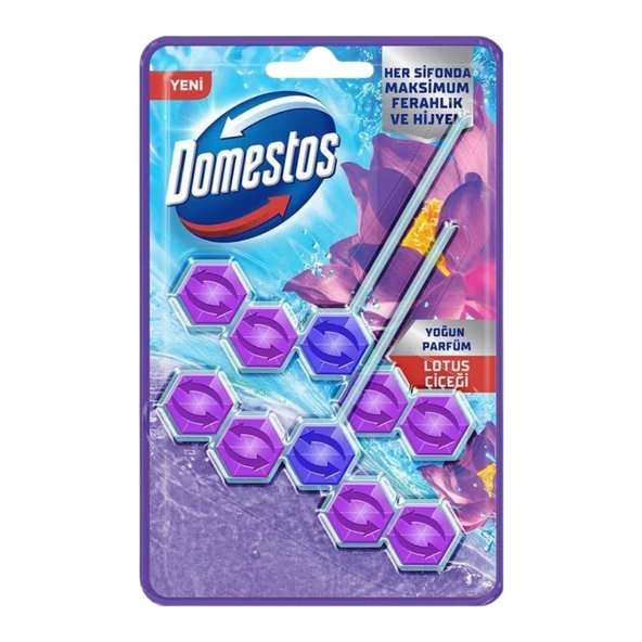 DOMESTOS WC BLOK 5'LI DUOPACK LOTUS CICEGI 100GR 9073 ürün görseli 1