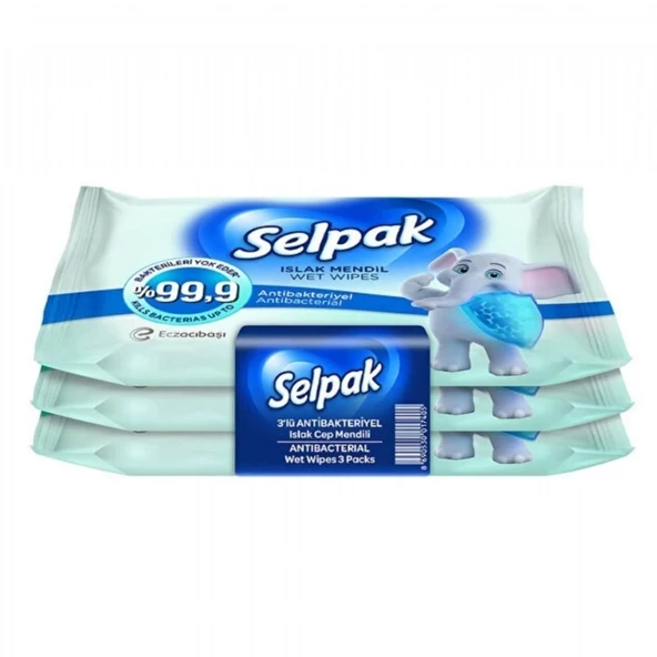 SELPAK CEP MENDIL 3'LU ANTIBAKTERIYEL 7185 YENI ürün görseli 1