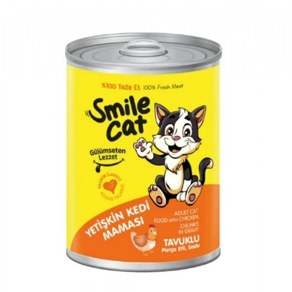 SMILE KON.400GR YETISKIN KEDI TAVUKLU MAMA ürün görseli 1
