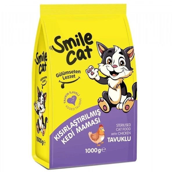 SMILE K.MAMA 1KG YETISKIN KISIR KEDI TAVUKLU ürün görseli 1